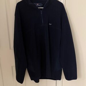 Vineyard Vines Men's Dark Blue Zip-Up Sweater